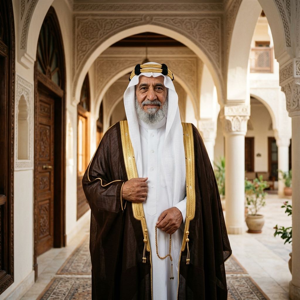 صورة الجد عبدالرحمن بن أحمد بن عبدالله آل بوعبيد التميمي — الجد الجامع لفرع فرع آل عبدالرحمن